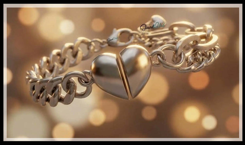 DuoTone Magnetic Heart Bracelet: Connection You Can Feel