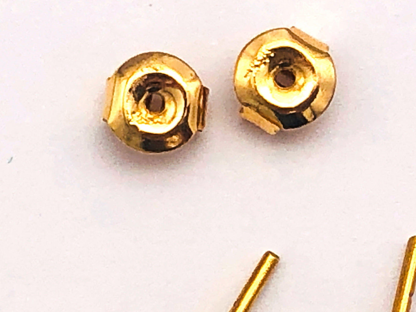 14k (585) Yellow Solid Gold Yellow Citrine GemStone Pear Shape Design Stud Earrings