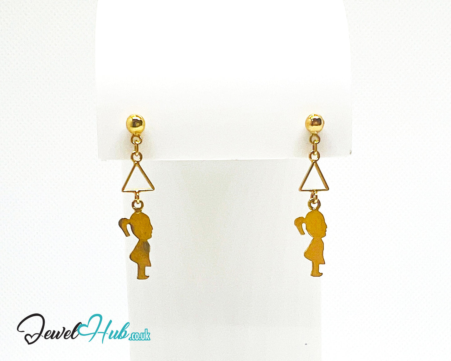 14K Solid Gold “Balloon Daydream” Earring – Whimsical Charm in Lightweight Gold