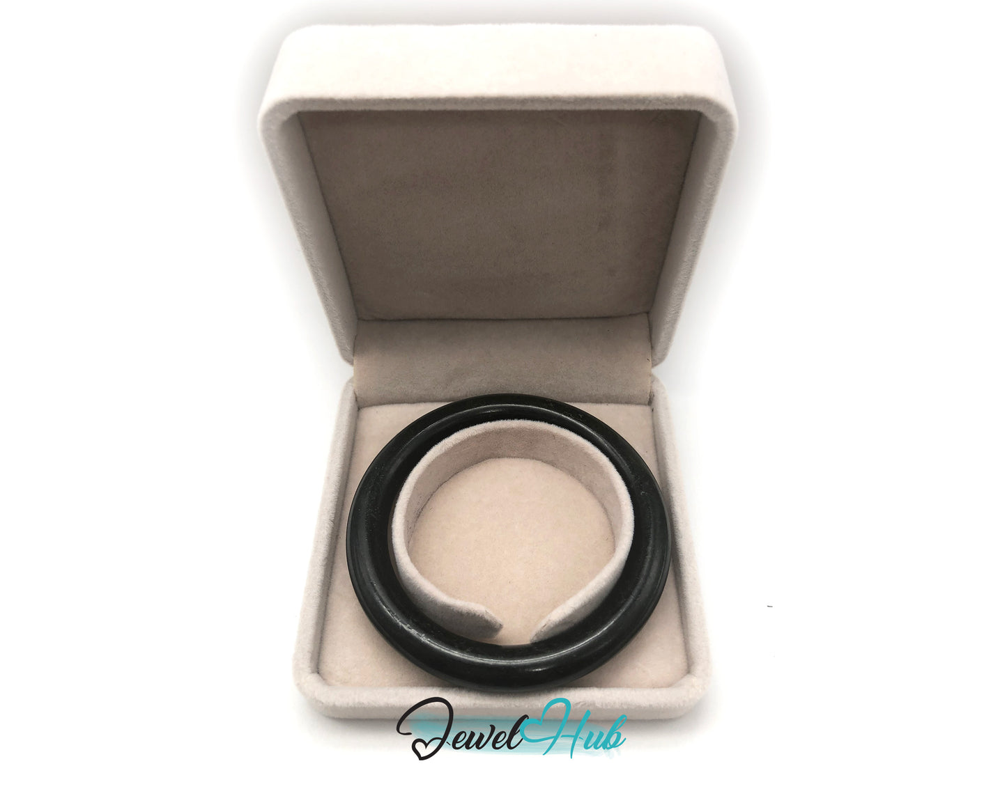 Vintage Black Jade Jadeite Bangle Bracelet