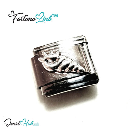 FortunaLink™ Italian Bracelet Charms – Modular Stainless Steel Icons (Cross, Stars, Shells, Fork & Spoon) - JewelHub.co.uk