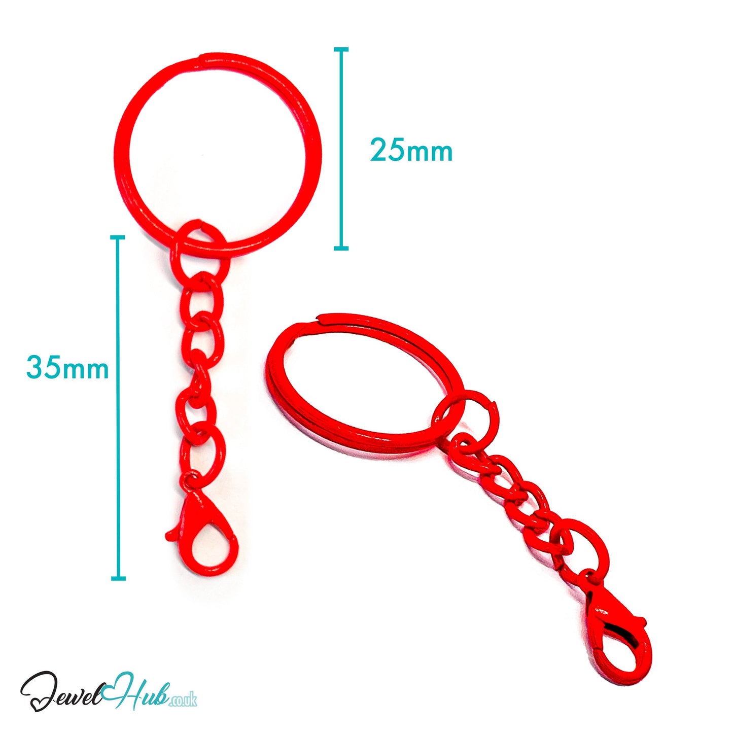 Colorful Keychain Ring Clasp · Alloy · 10 Colours · Lightweight Everyday Organizer CT
