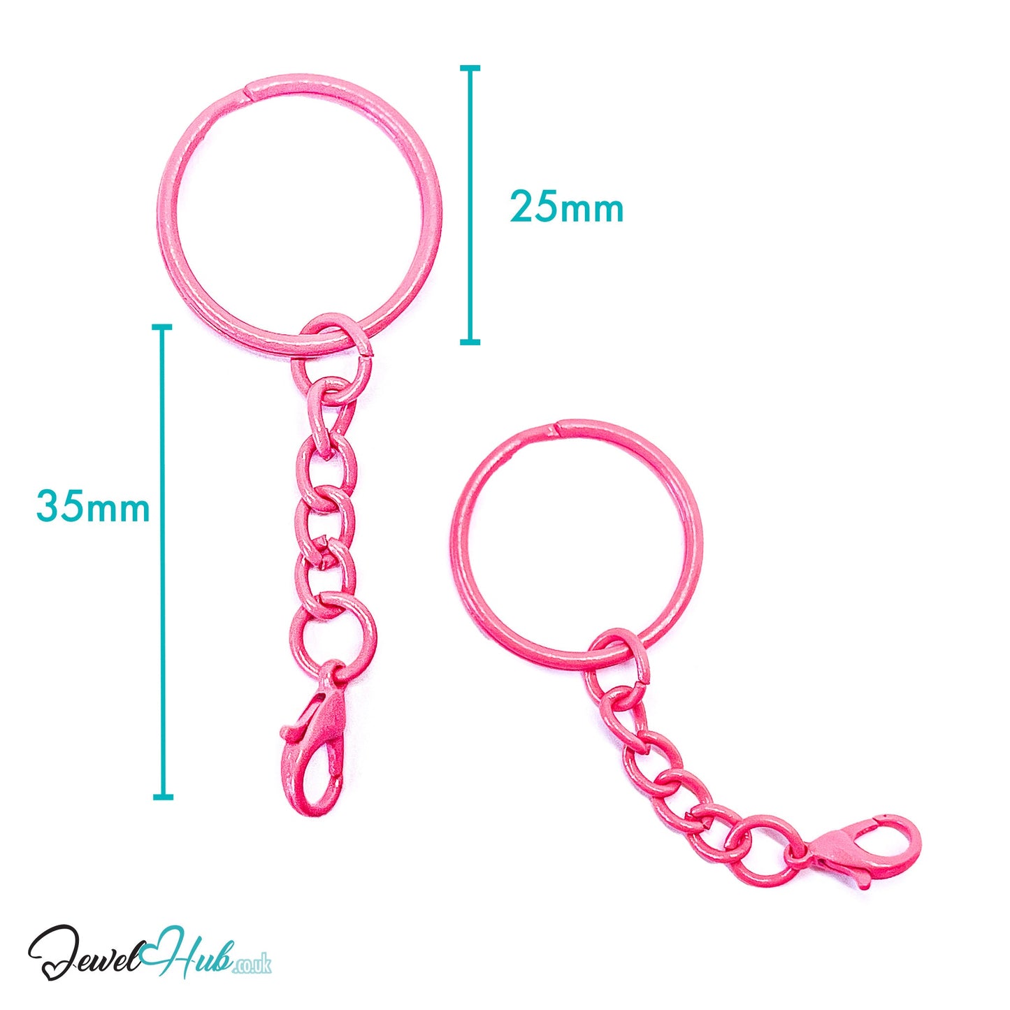 Colorful Keychain Ring Clasp · Alloy · 10 Colours · Lightweight Everyday Organizer CT