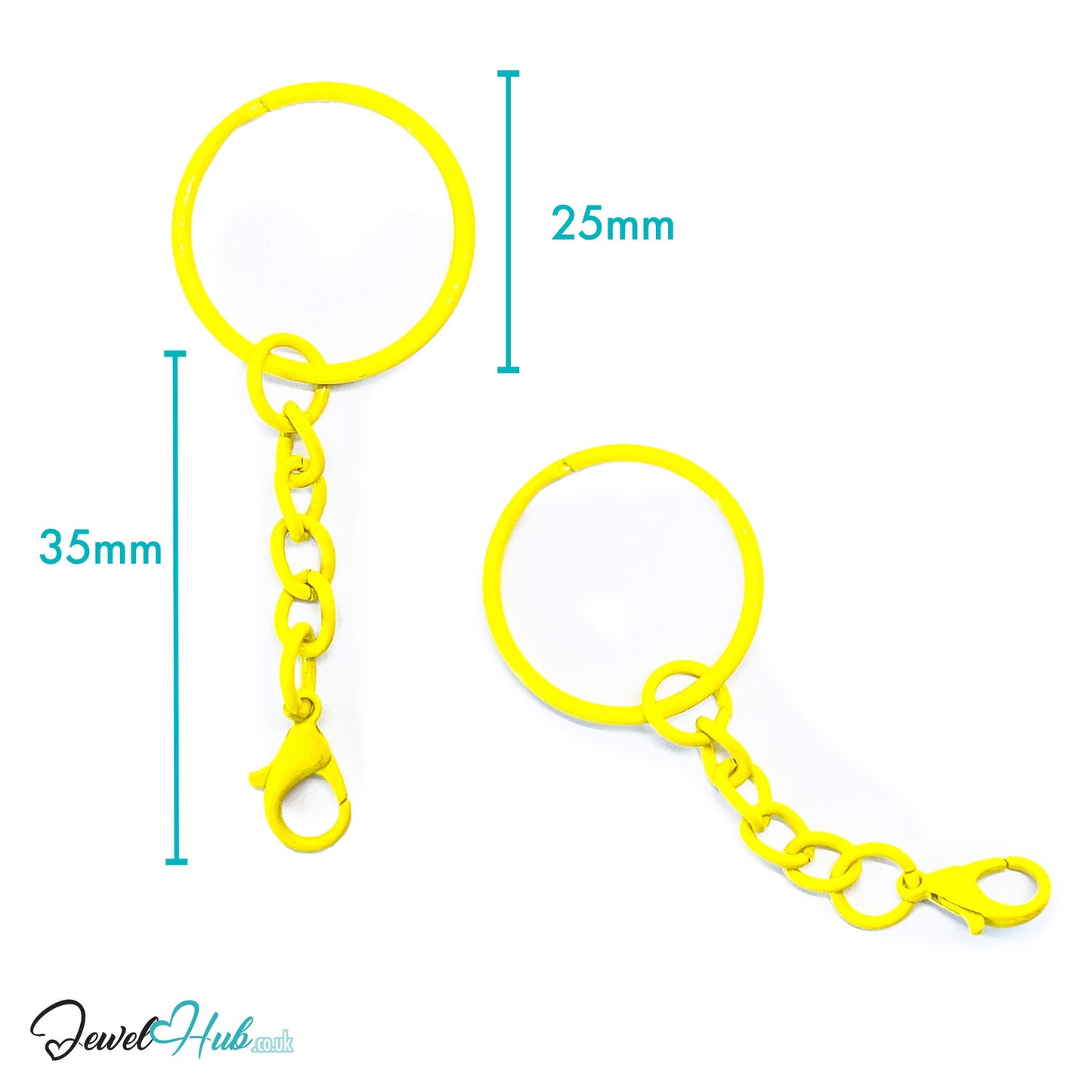 Colorful Keychain Ring Clasp · Alloy · 10 Colours · Lightweight Everyday Organizer CT