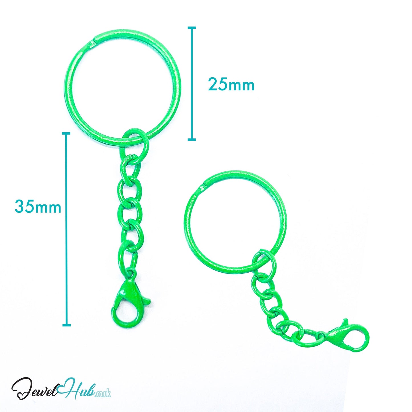 Colorful Keychain Ring Clasp · Alloy · 10 Colours · Lightweight Everyday Organizer CT