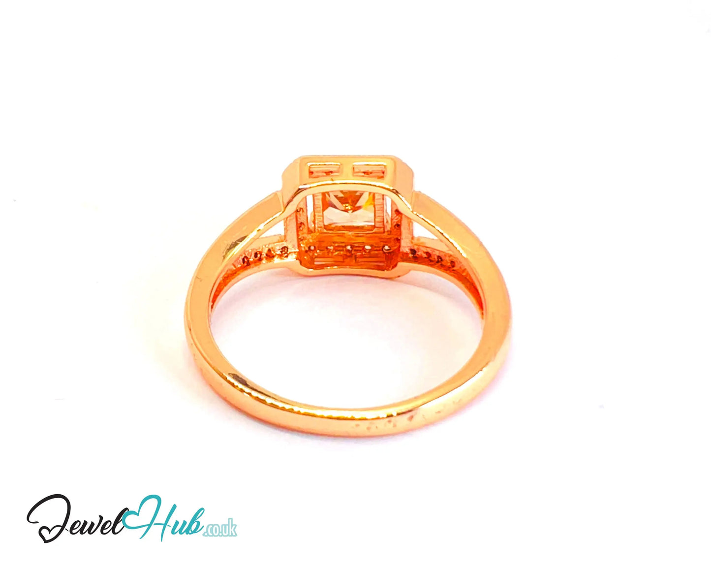 🔱 Solar Bloom Ring – Premium Copper · Rose Gold Plated · UK L · US 6 · Orange Gemstone Focus CT