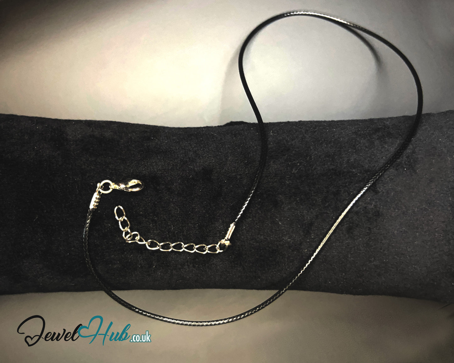 🖤 ShadowThread Necklace – Noir Faux Plain Leather Cord | Minimalist Layering Essential