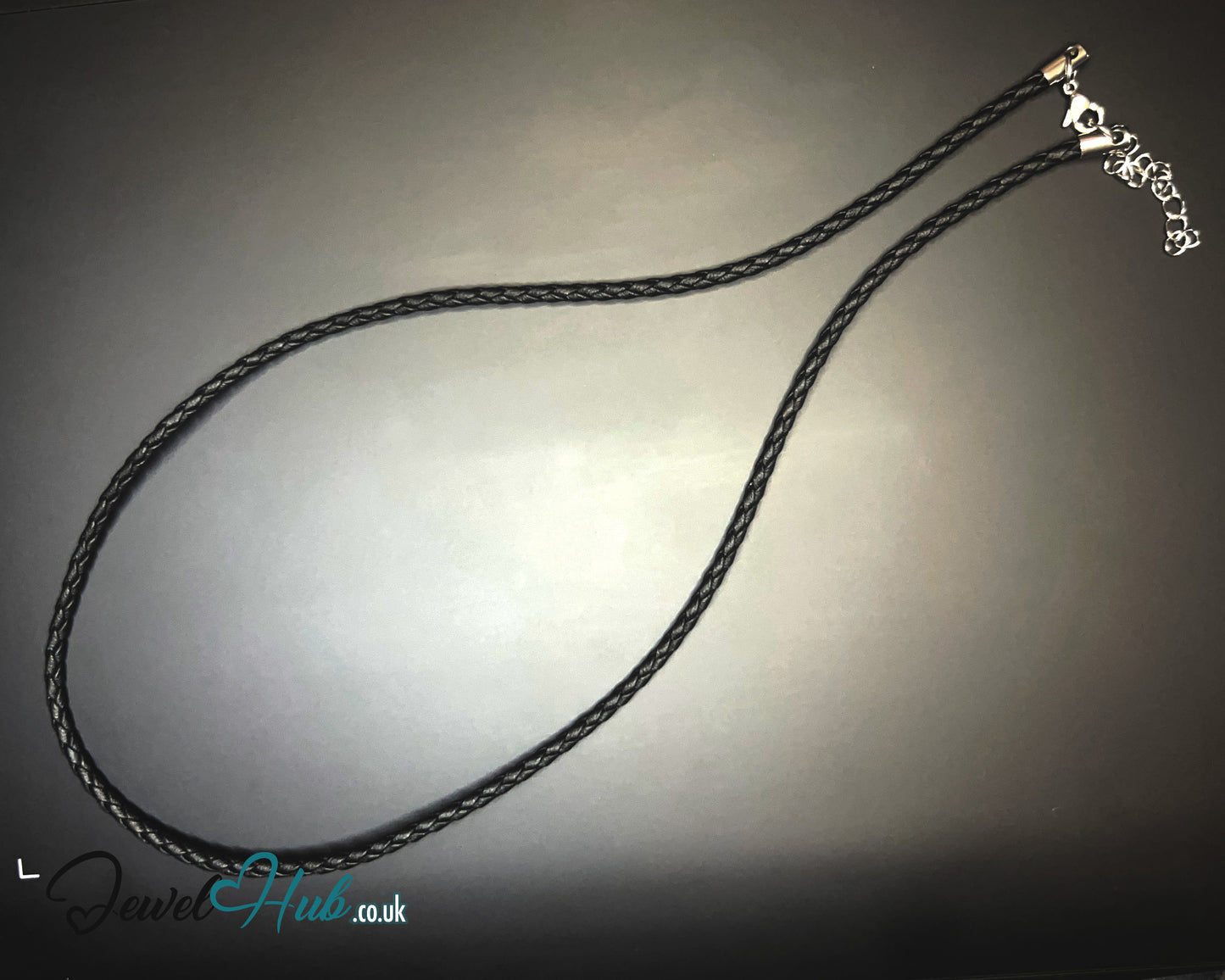 🖤 ShadowThread Luxe – Noir Faux Braided Leather Cord Necklace | Sleek & Symbolic Layers