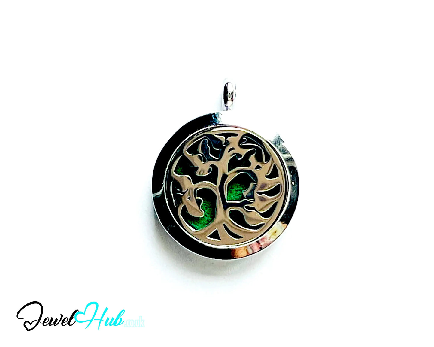 🌳 Tree of Light – Stainless Steel Aromatherapy Pendant for Uplift & Reflection CT