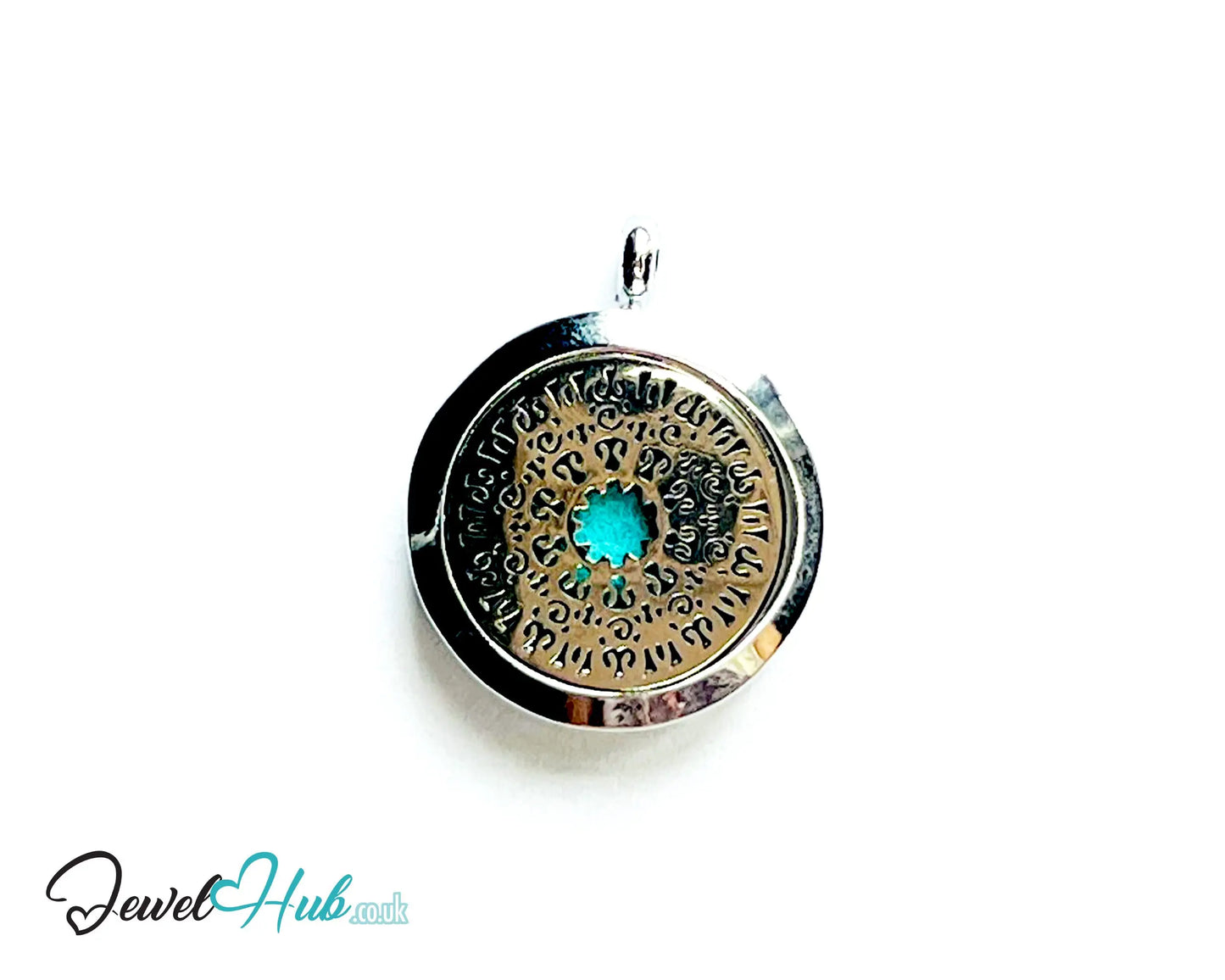 🌺 Mandala Bloom – Stainless Steel Aromatherapy Pendant for Inner Peace & Presence CT