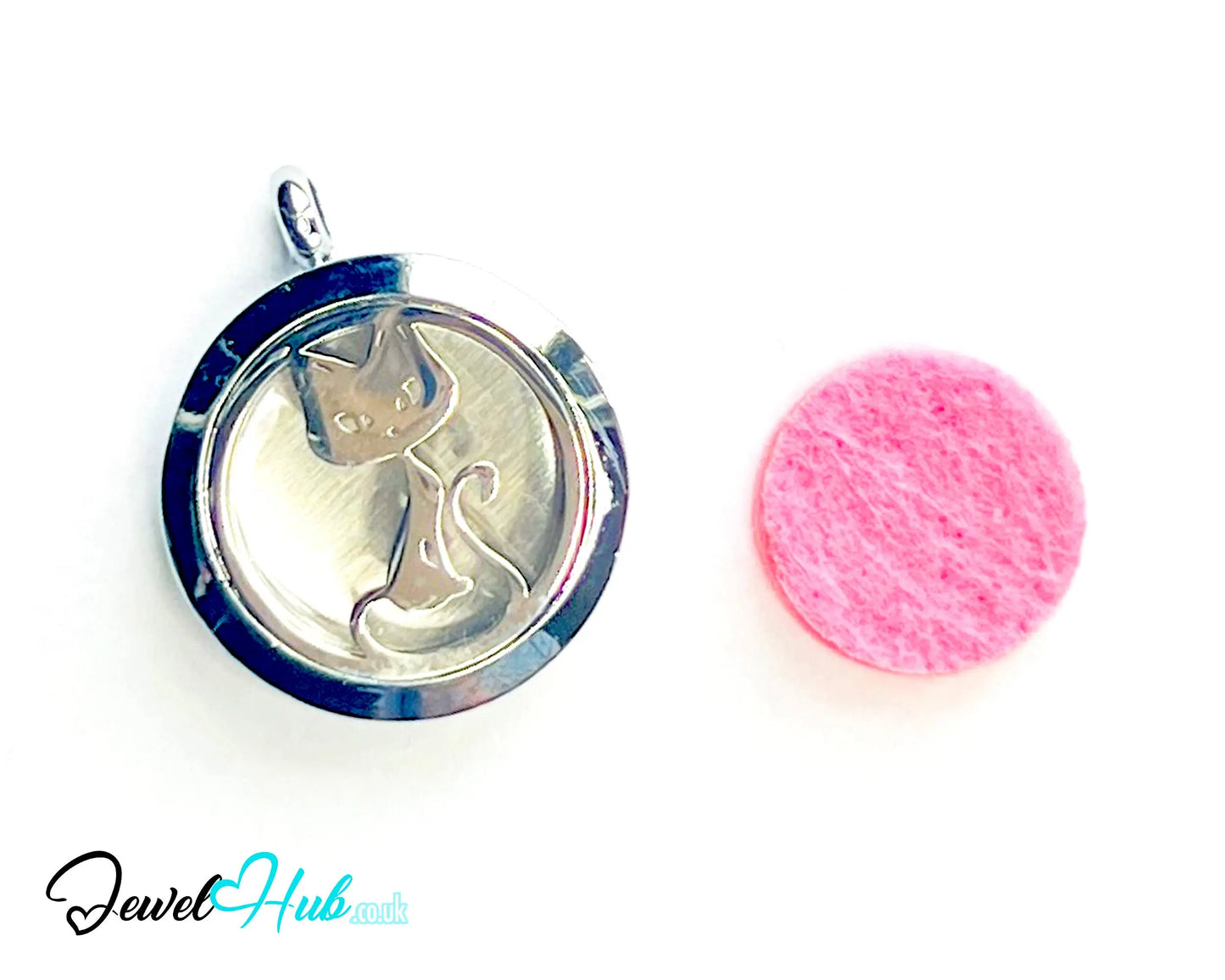 🐱 Purrfect Calm – Stainless Steel Aromatherapy Pendant for Cat Lovers & Cozy Vibes CT