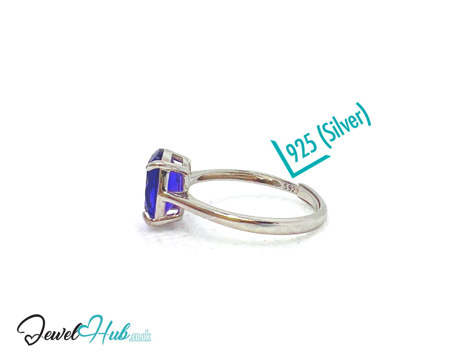 925 Sterling Silver High-Grade Natural Amethyst (1.7ct) Ring | Adjustable (M-O) | Violet Luxury