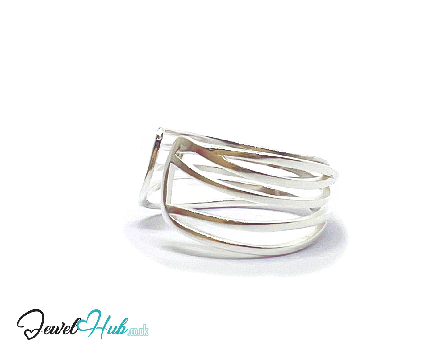 925 Sterling Silver Open Band Ring | 2.10g | Adjustable (N-P) | Silver Horizon