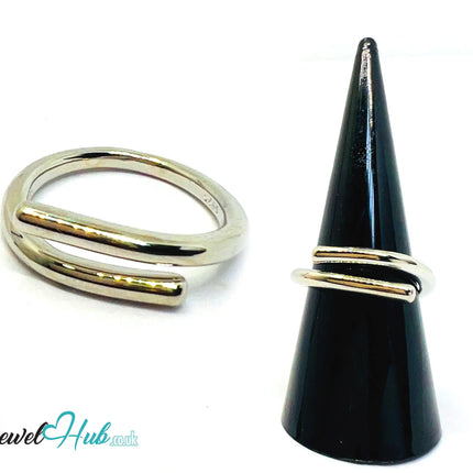 925 Silver Ring (Hallmarked) Forged Nail Design | 3.25g | Adjustable UK O-P-Q CA