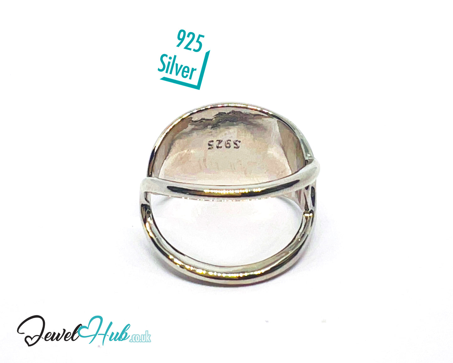 925 Silver Ring (Hallmarked) Twisted Loop · UK N-O-P · US 7–8 · 3.50g