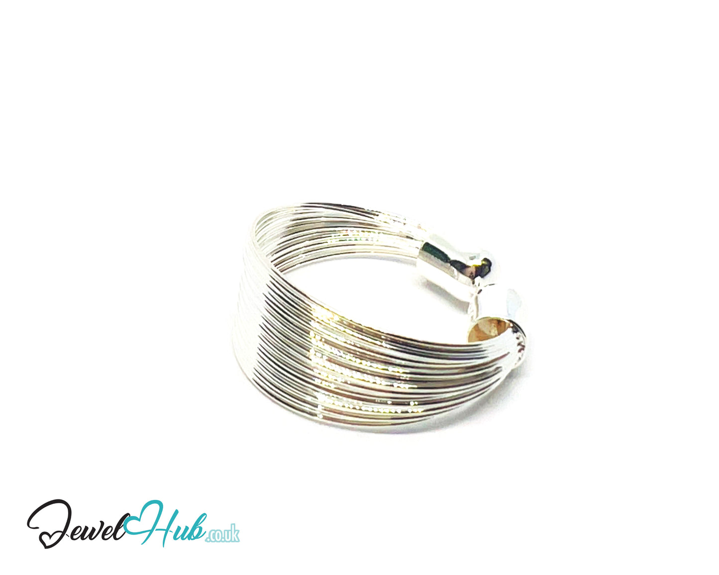 925 Silver Ring (Hallmarked) Wire Coil · UK M-N-O · US 6.5–8 · 2.0g