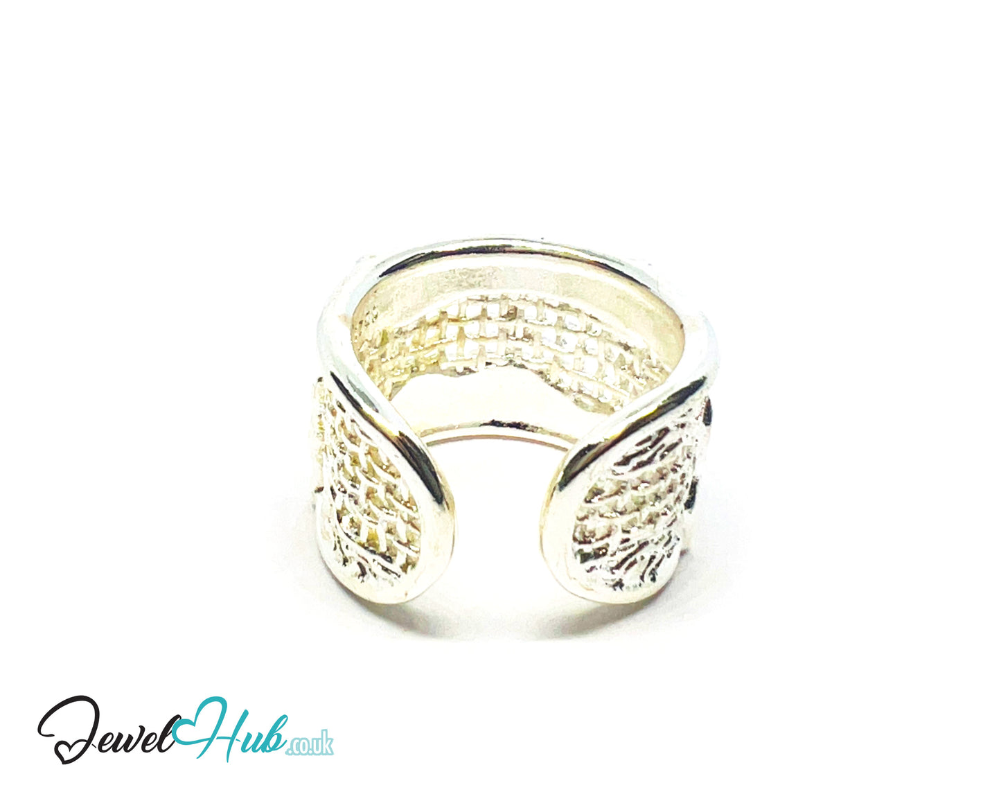 925 Silver Ring (Hallmarked) Woven Crest · UK O-P-Q · US 7.5–8.5 · 6.04g