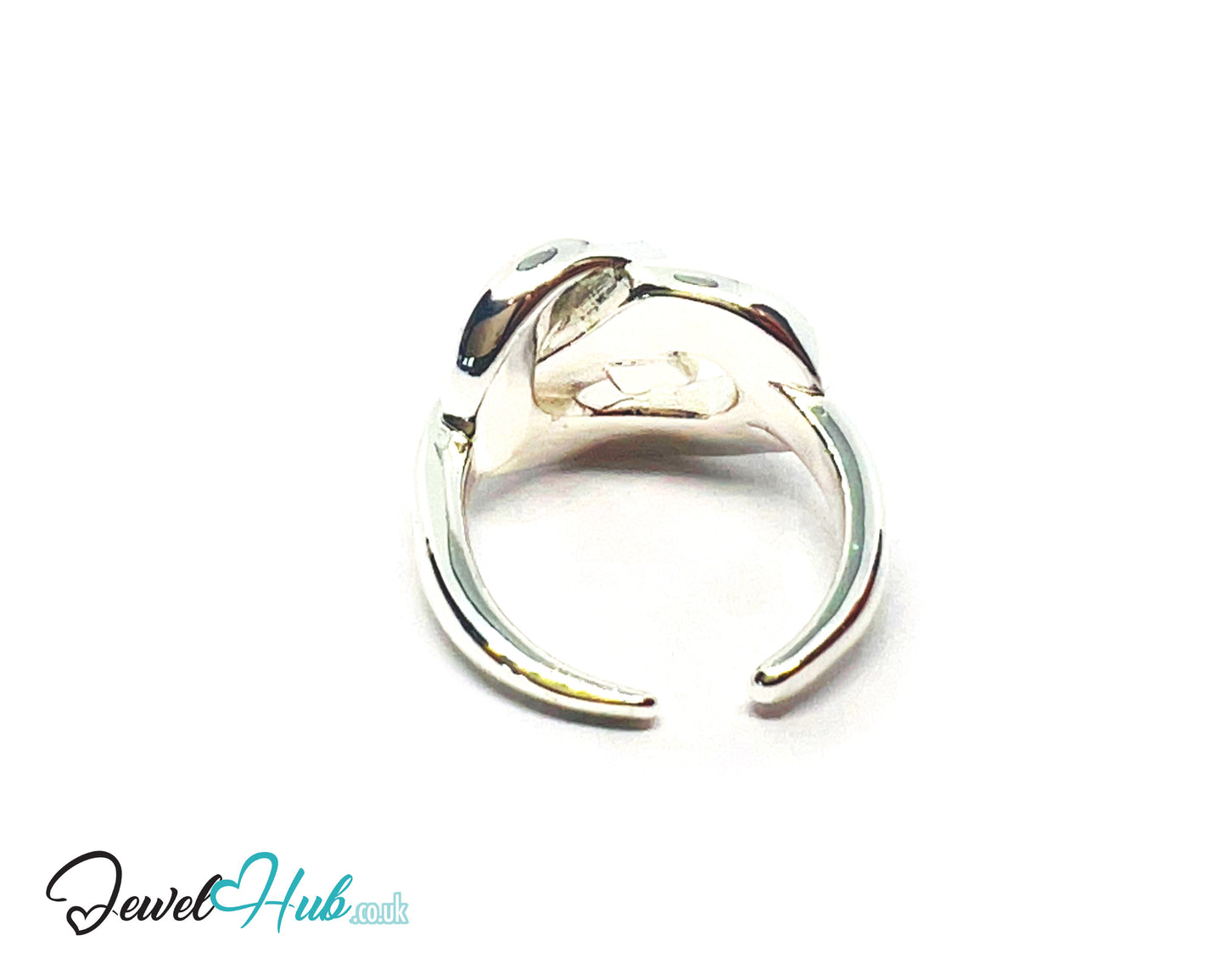 925 Silver Ring (Hallmarked) Textured Knot · UK L-M-N · US 6–7.5 · 6.6g