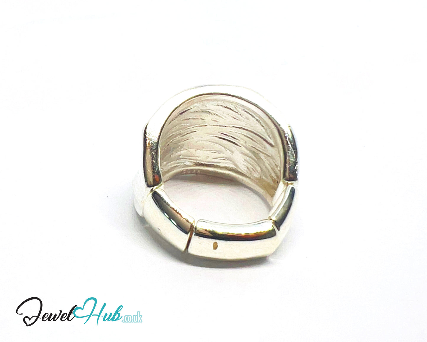 925 Silver Ring (Hallmarked) Twisted Brushed Band · UK L-M-N · US 6–7.5 · 10g