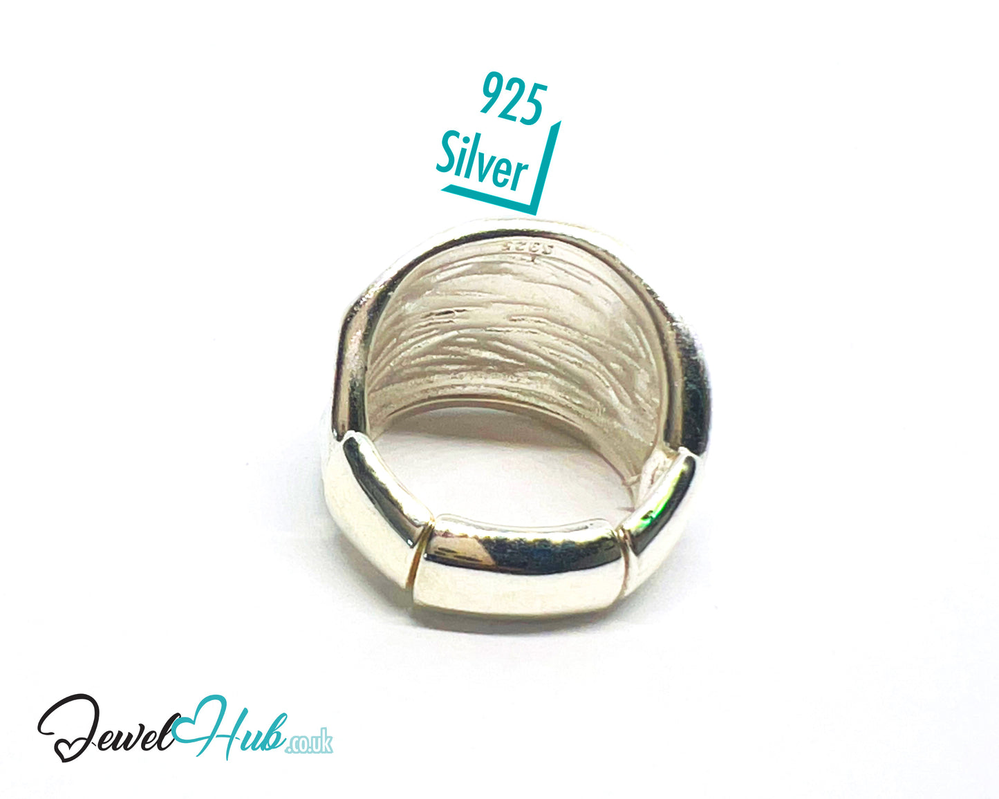 925 Silver Ring (Hallmarked) Twisted Brushed Band · UK L-M-N · US 6–7.5 · 10g
