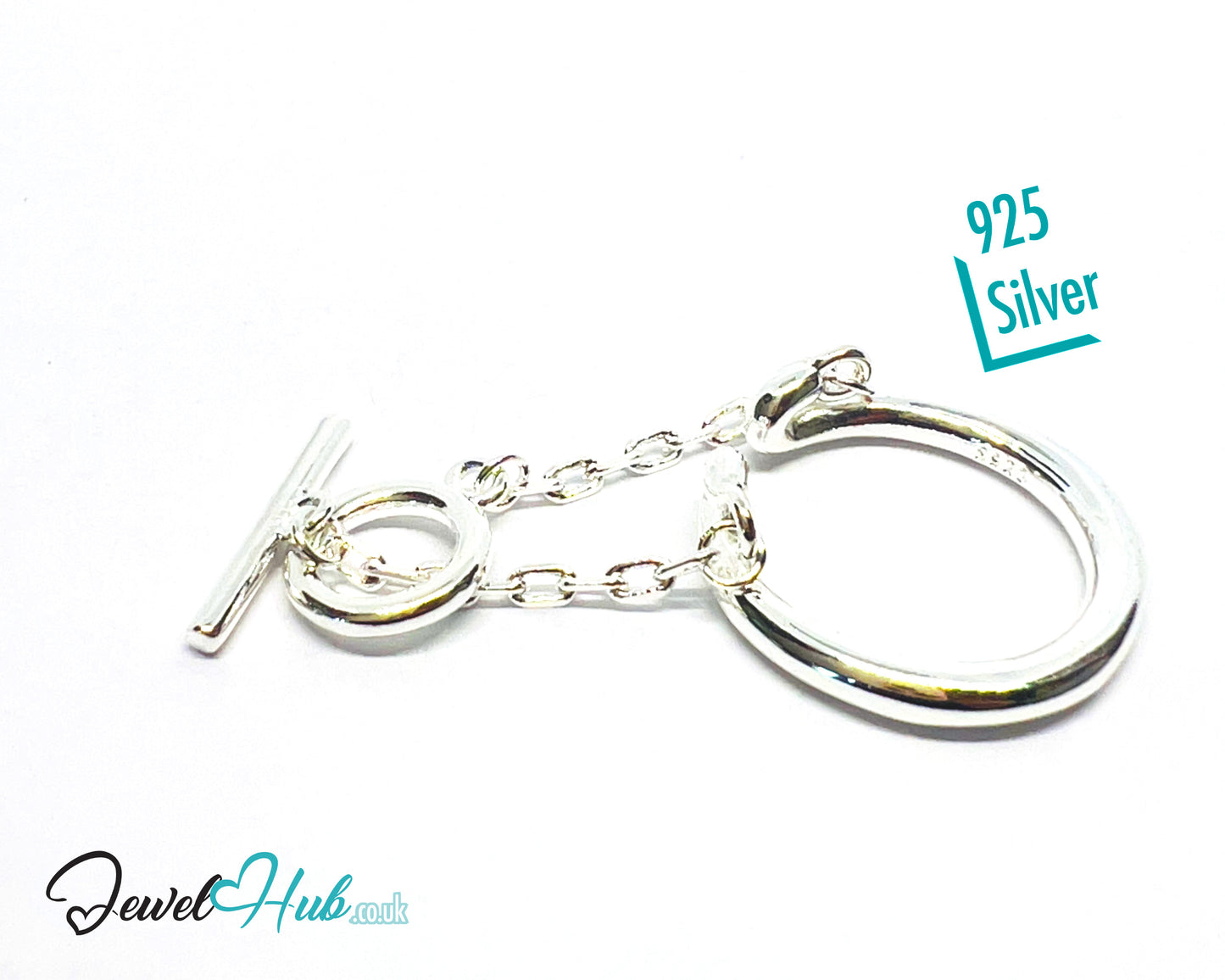 925 Silver Ring Duo (Hallmarked) Chain Connector · UK L · US 6 · 4.85g