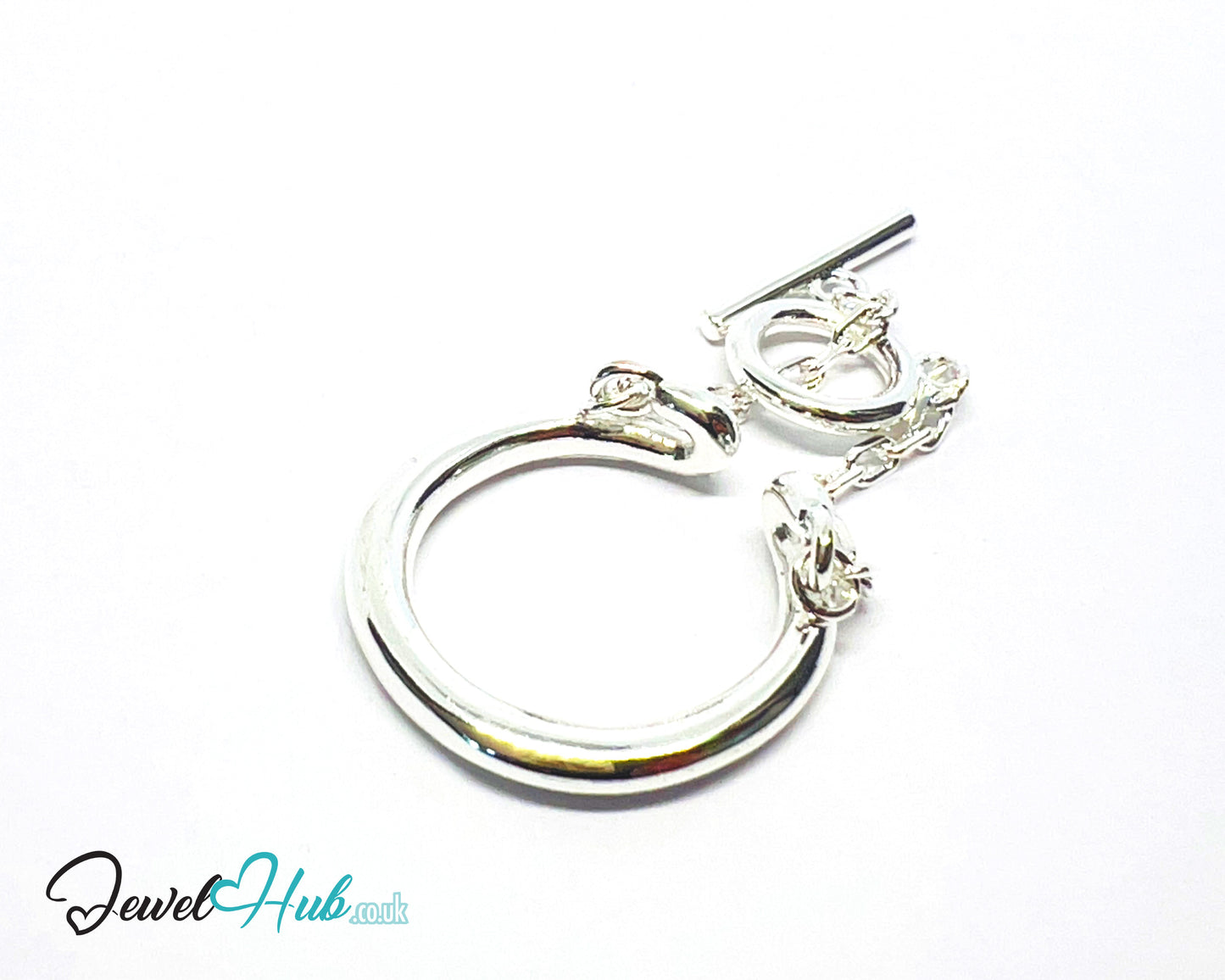 925 Silver Ring Duo (Hallmarked) Chain Connector · UK L · US 6 · 4.85g