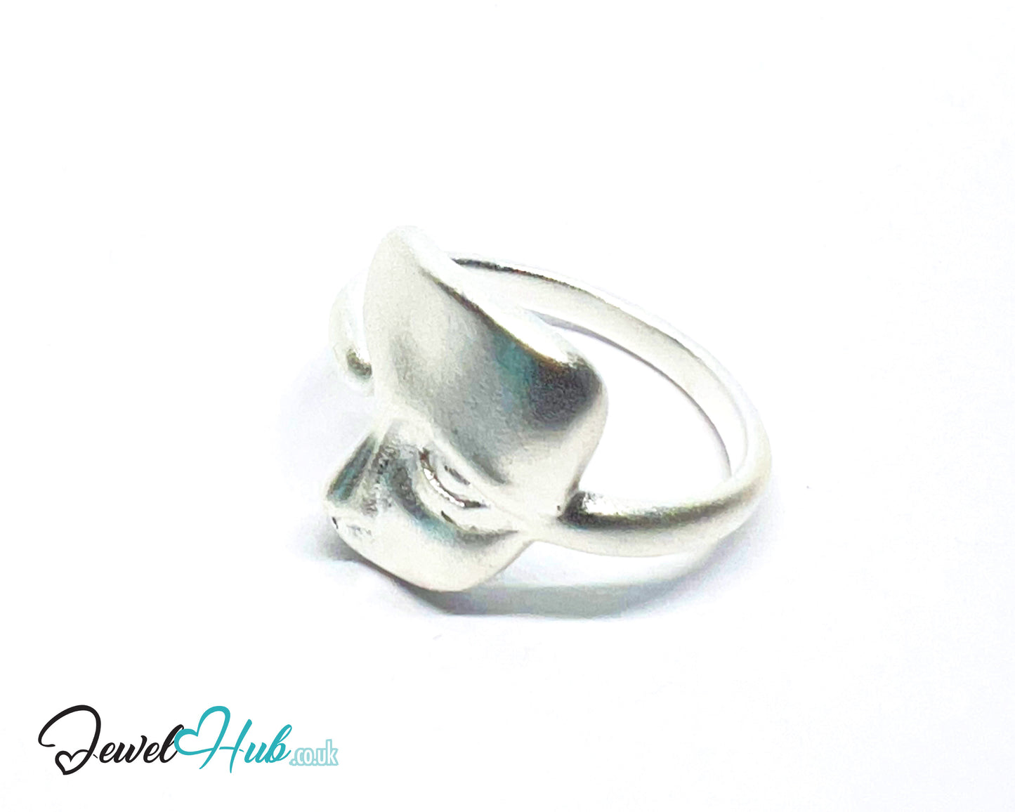 925 Silver Ring (Hallmarked) Abstract Face · UK M-N-O · US 6.5–8 · 3.68g
