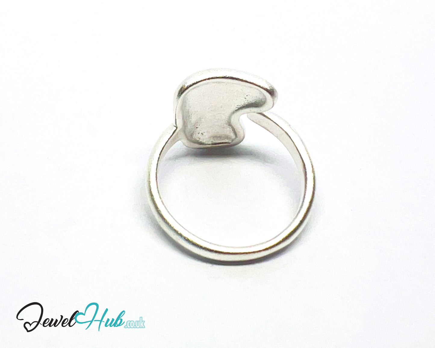 925 Silver Ring (Hallmarked) Abstract Face · UK M-N-O · US 6.5–8 · 3.68g