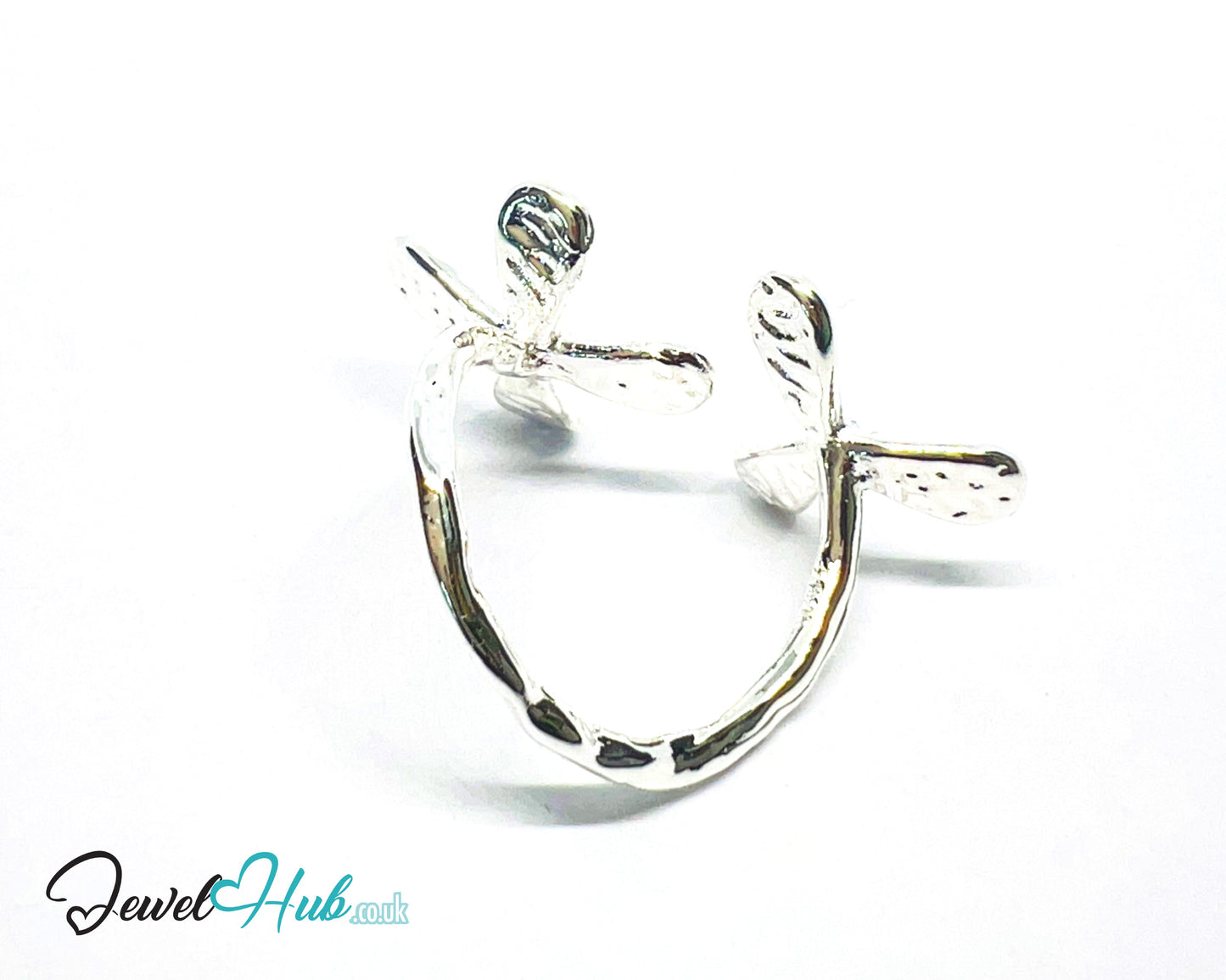 925 Silver Ring (Hallmarked) Propeller Petal · UK M-N-O · US 6.5–8 · 3.86g