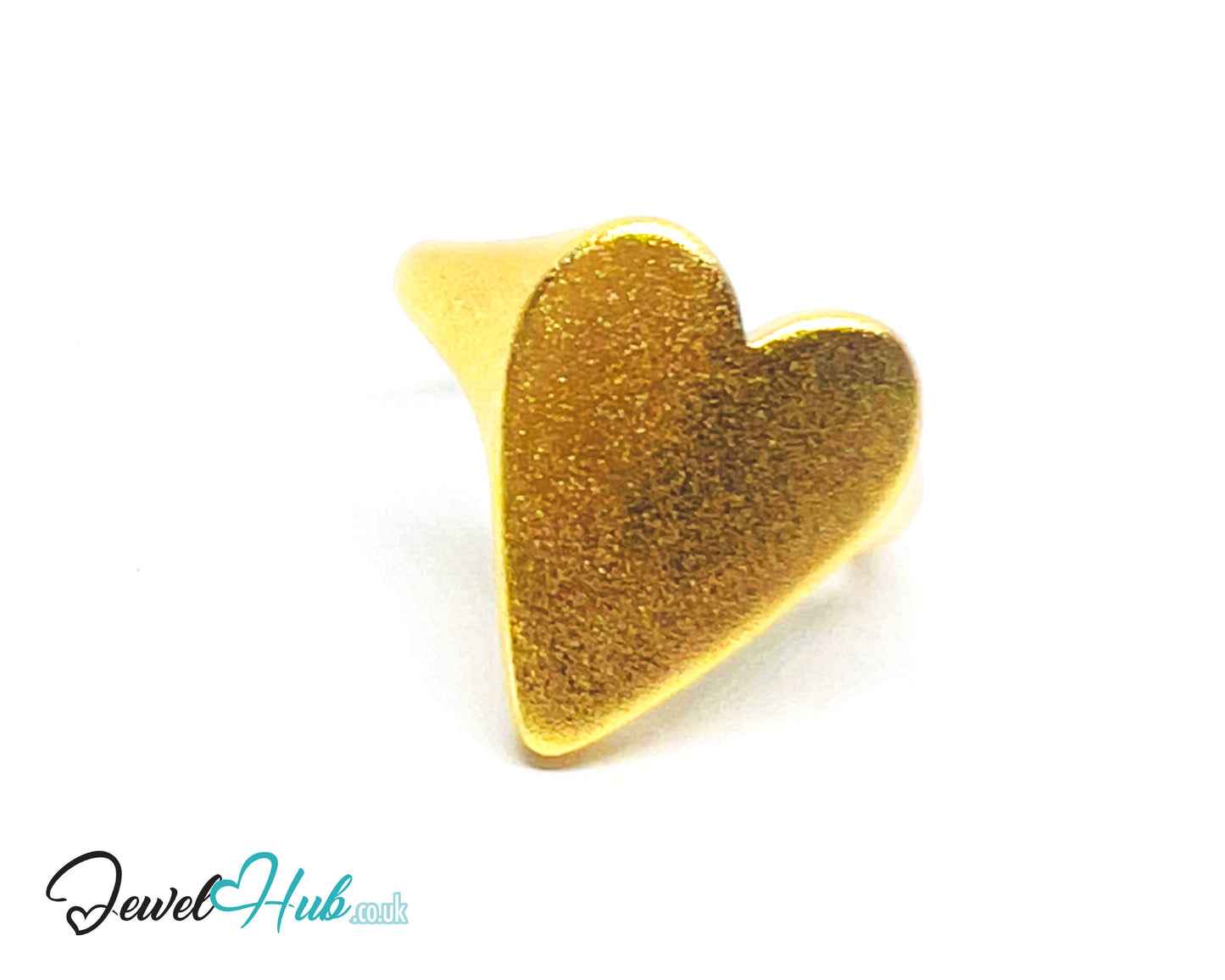 925 Silver Ring · Rose Gold-Plated Heart · Matte Finish · UK L-M-N · US 6–7.5 · 3.58g · Hallmarked