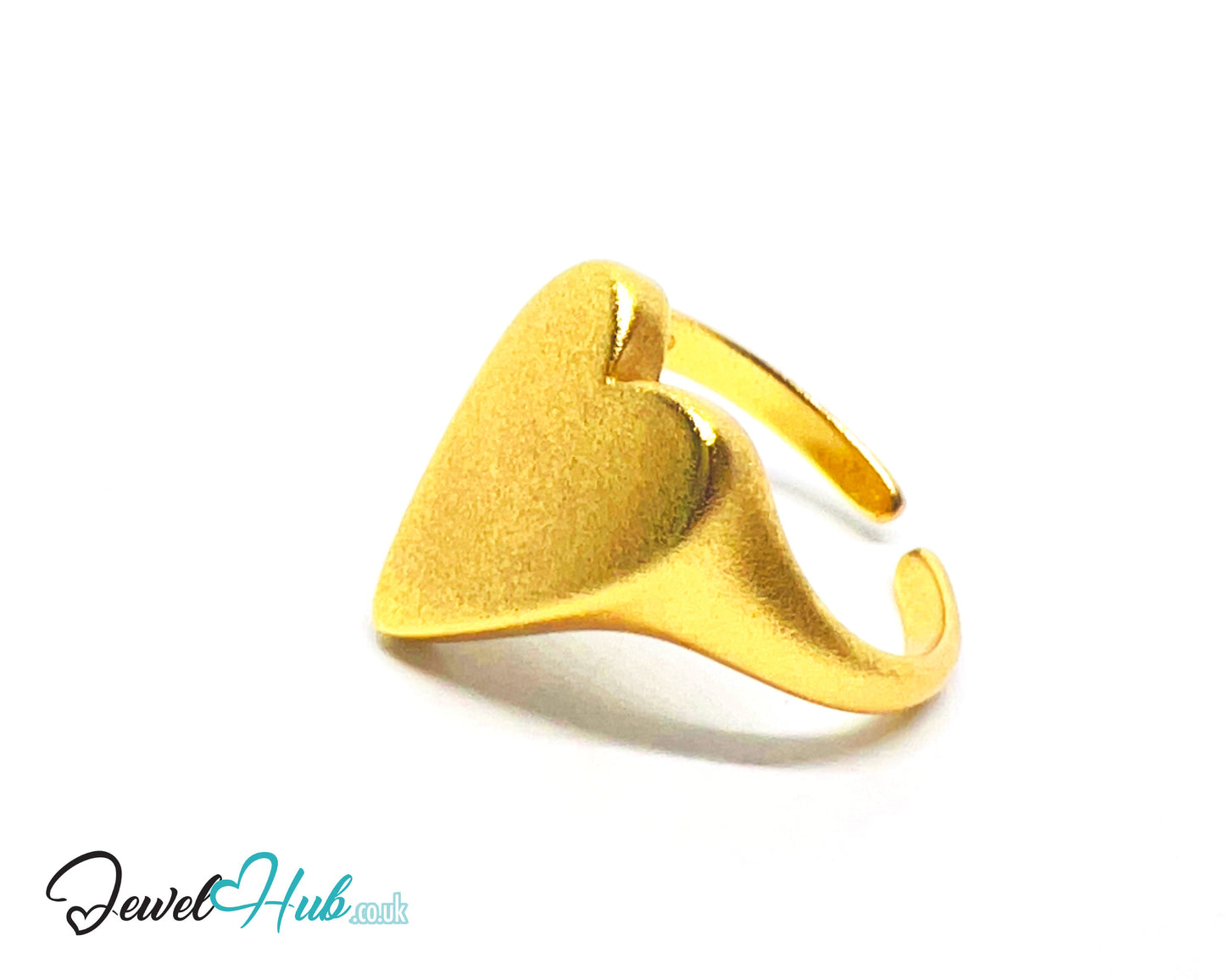 925 Silver Ring · Rose Gold-Plated Heart · Matte Finish · UK L-M-N · US 6–7.5 · 3.58g · Hallmarked