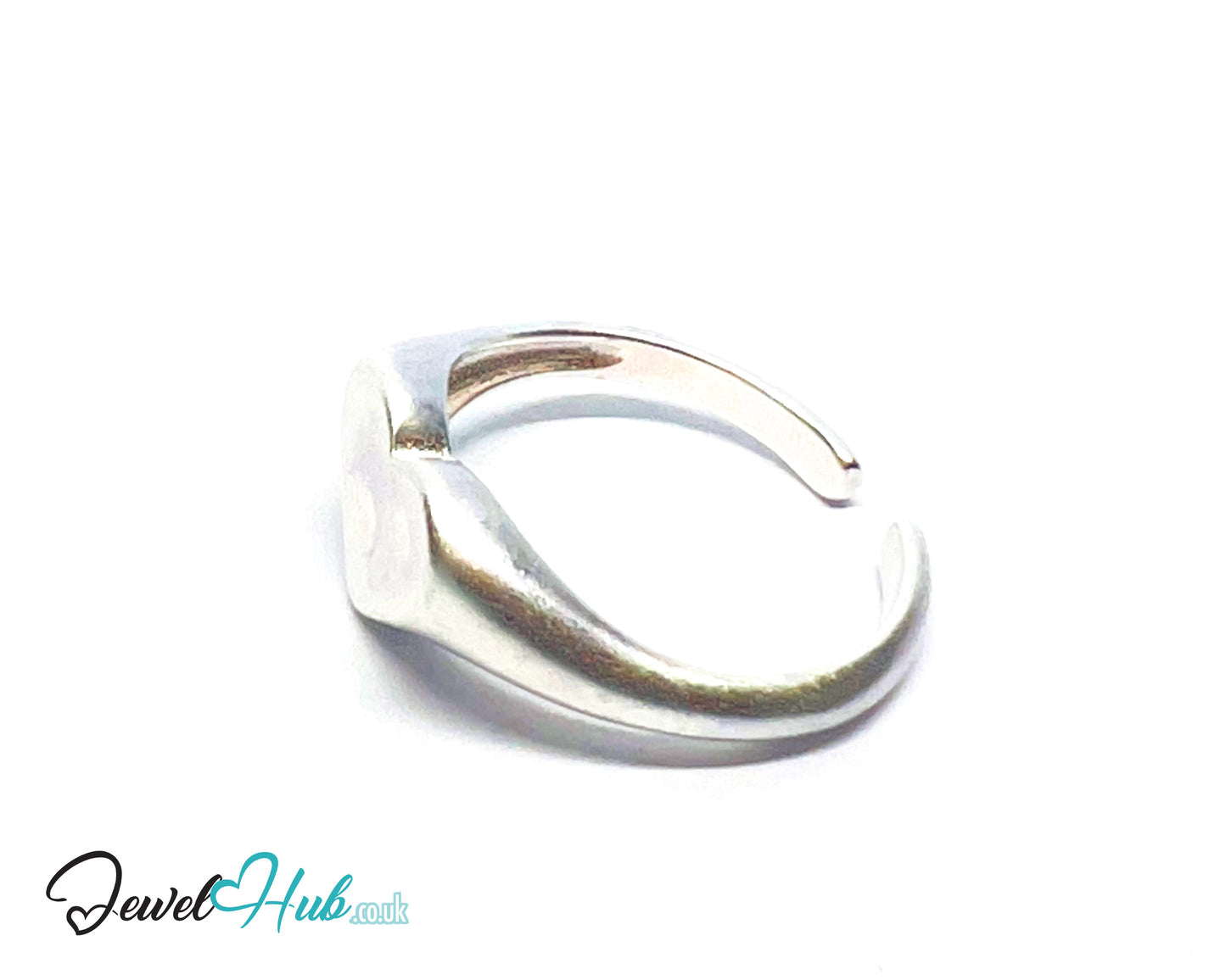 925 Silver Ring · Textured Heart with Twin Dots · UK N-O-P · US 7–8.5 · 2.18g · Hallmarked