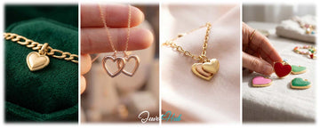 Heart charm meaning: a JewelHub heart charm bracelet shown as a symbol of love