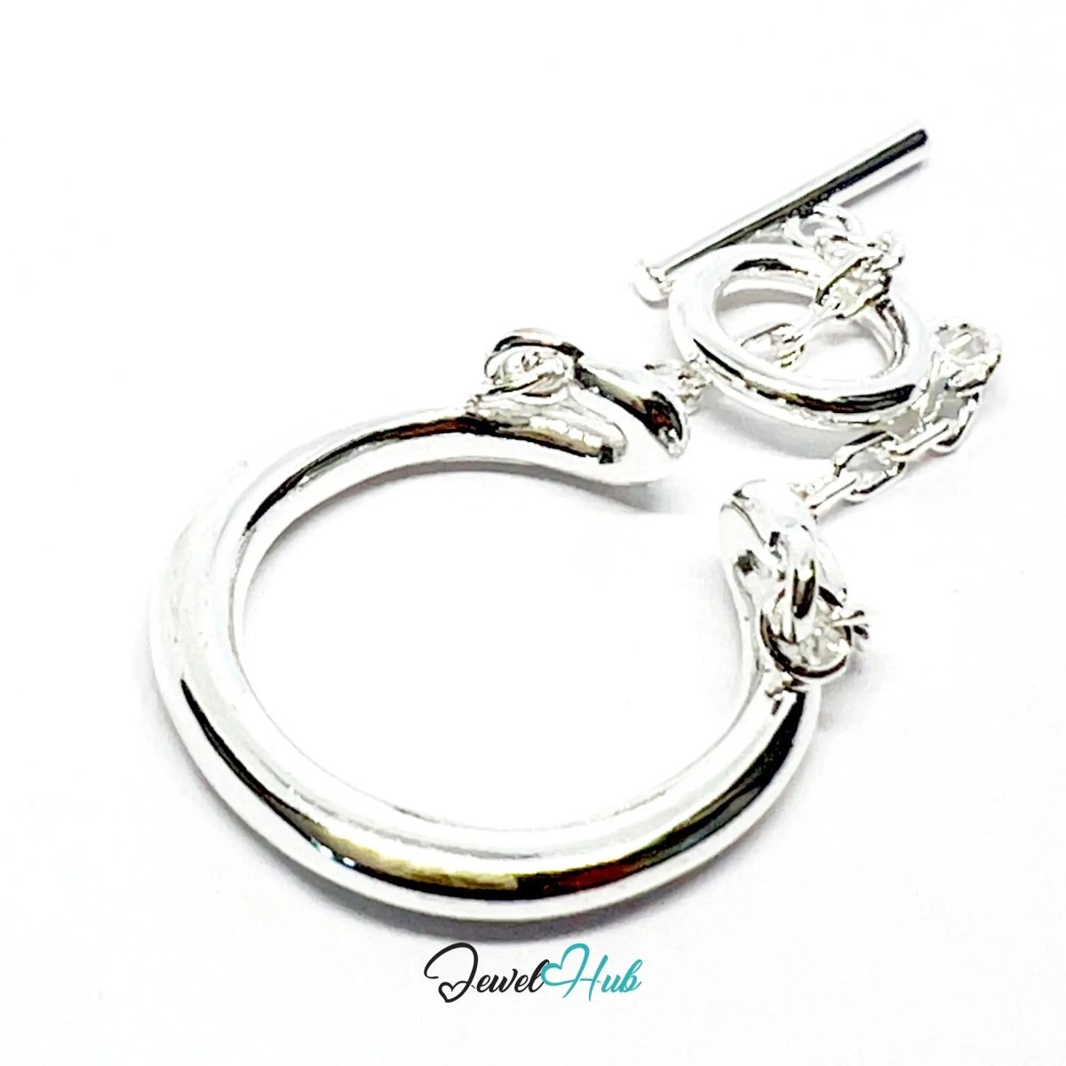 925 Silver Ring Duo (Hallmarked) Chain Connector · UK L · US 6 · 4.85g - JewelHub.co.uk