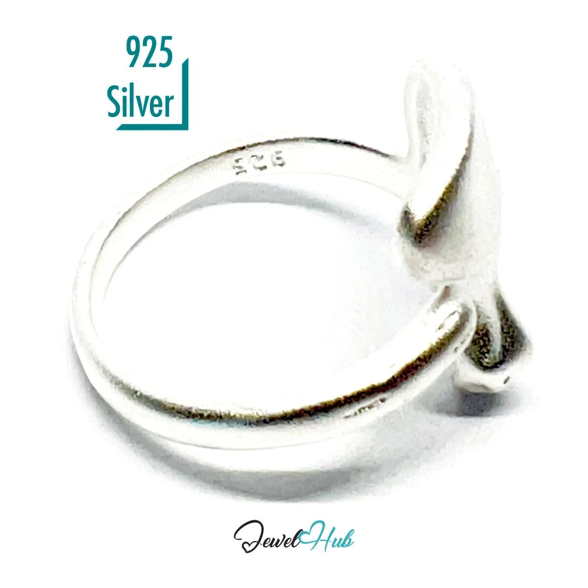 925 Silver Ring (Hallmarked) Abstract Face · UK M - N - O · US 6.5–8 · 3.68g - JewelHub.co.uk