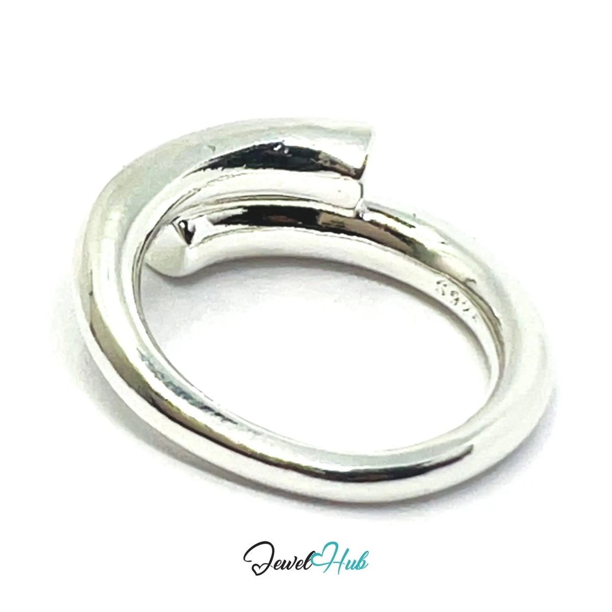 925 Silver Ring (Hallmarked) Aero Fold Design | 7.1–7.7g | Adjustable UK N - O - P - JewelHub.co.uk