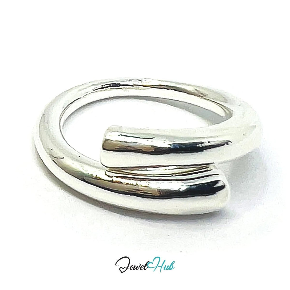 925 Silver Ring (Hallmarked) Aero Fold Design | 7.1–7.7g | Adjustable UK N - O - P - JewelHub.co.uk