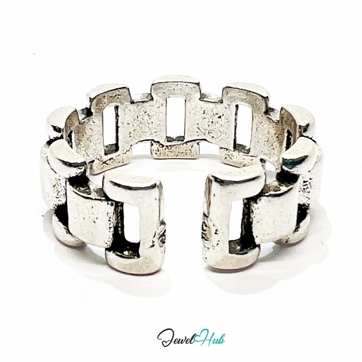 925 Silver Ring (Hallmarked) Chain - Link - Everyday Luxury | 4.08g | Adjustable UK N - O - P - JewelHub.co.uk