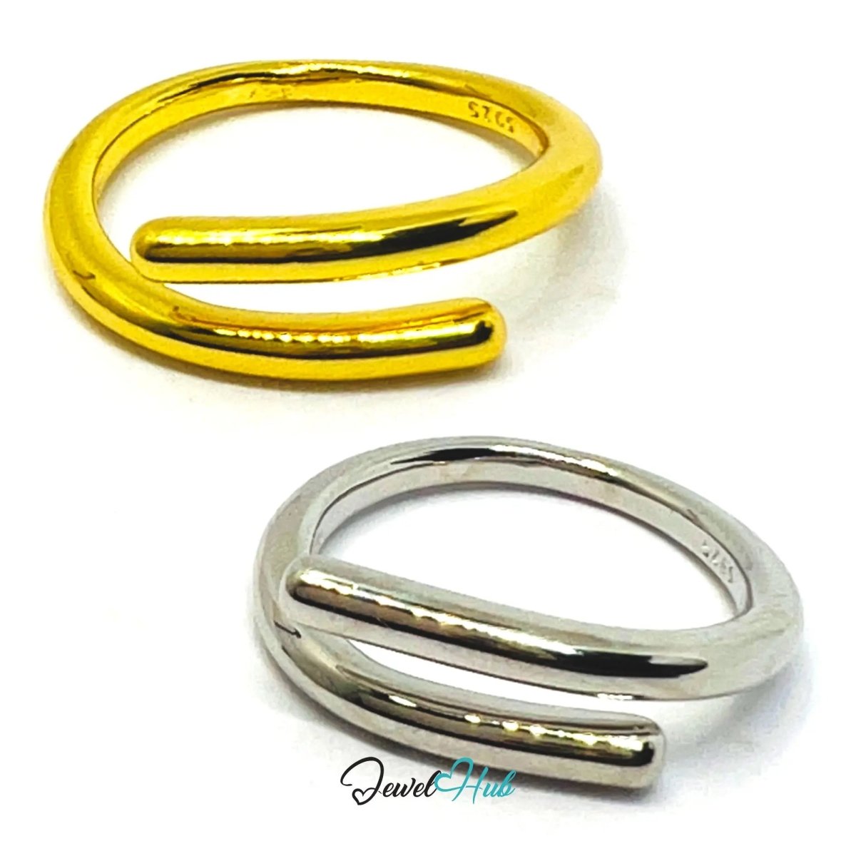 925 Silver Ring (Hallmarked) Forged Nail Design | 3.25g | Adjustable UK O - P - Q - JewelHub.co.uk