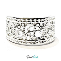 925 Sterling Silver Woven Band Ring - Adjusta