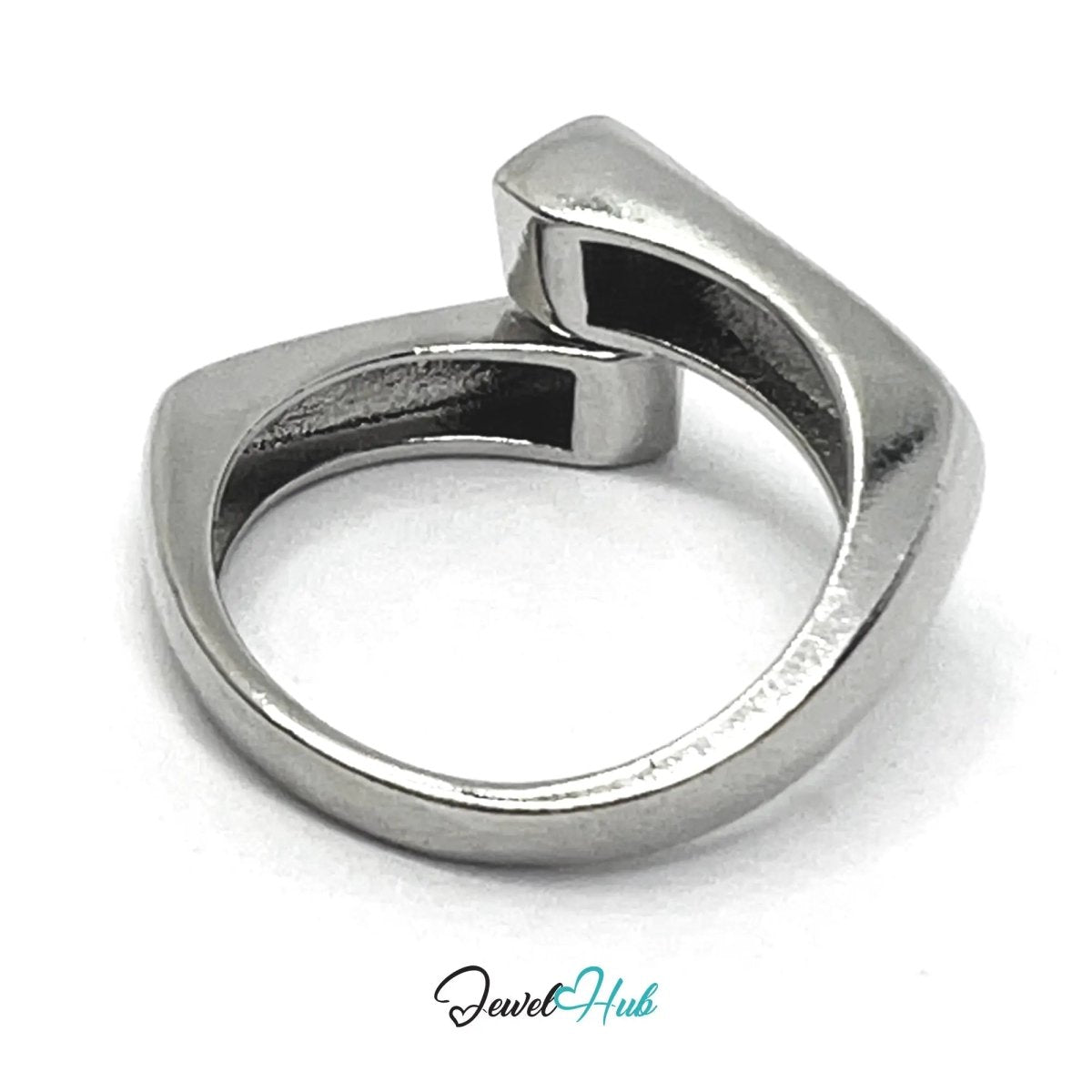 925 Silver Ring (Hallmarked) Linear Merge Design | 4.2g | Adjustable UK O - P - Q - JewelHub.co.uk