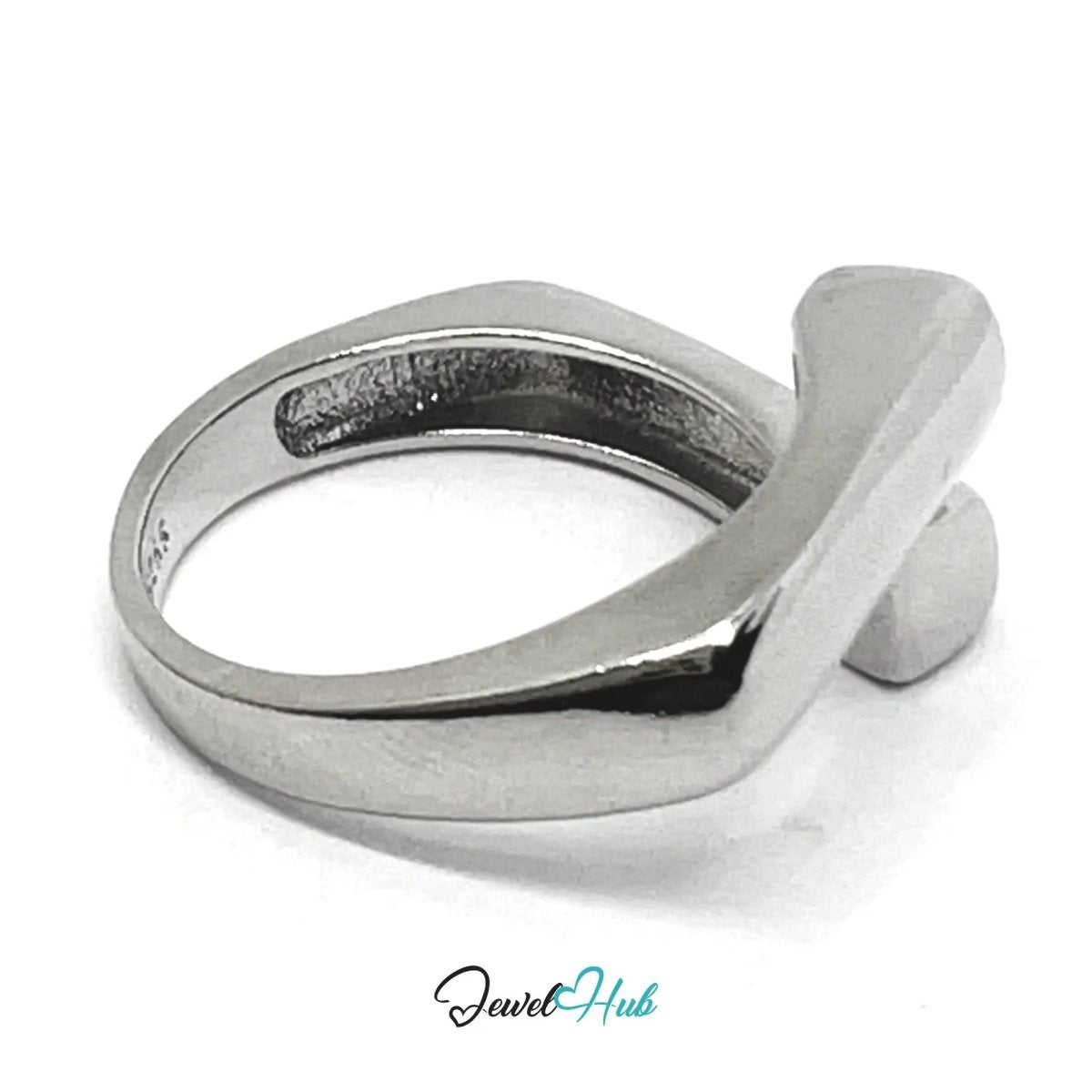 925 Silver Ring (Hallmarked) Linear Merge Design | 4.2g | Adjustable UK O - P - Q - JewelHub.co.uk
