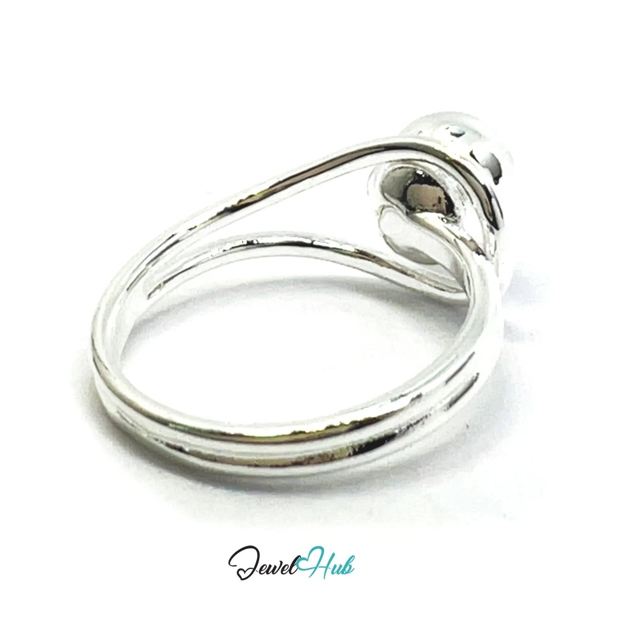 925 Silver Ring (Hallmarked) Orb Crest Design | 2.62g | Adjustable UK N - O - P - JewelHub.co.uk