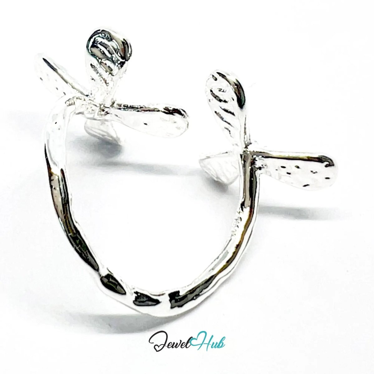 925 Silver Ring (Hallmarked) Propeller Petal · UK M - N - O · US 6.5–8 · 3.86g - JewelHub.co.uk