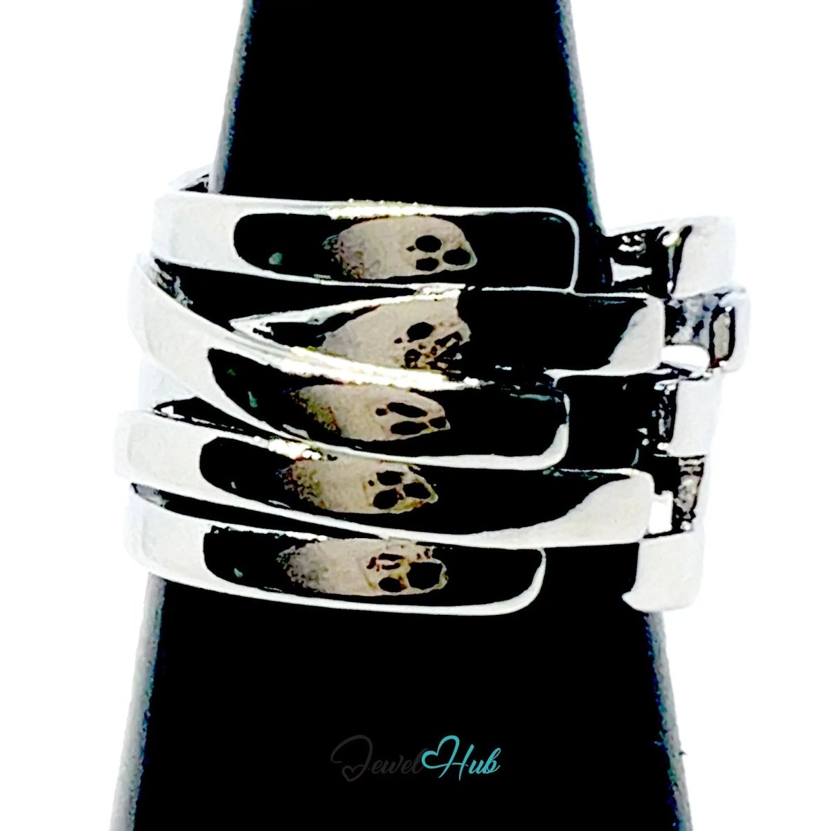 925 Silver Ring (Hallmarked) Sculptural Wrap · UK M - N - O · US 6.5–8 · 5.6g - JewelHub.co.uk