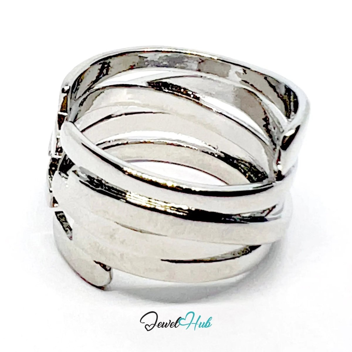 925 Silver Ring (Hallmarked) Sculptural Wrap · UK M - N - O · US 6.5–8 · 5.6g - JewelHub.co.uk