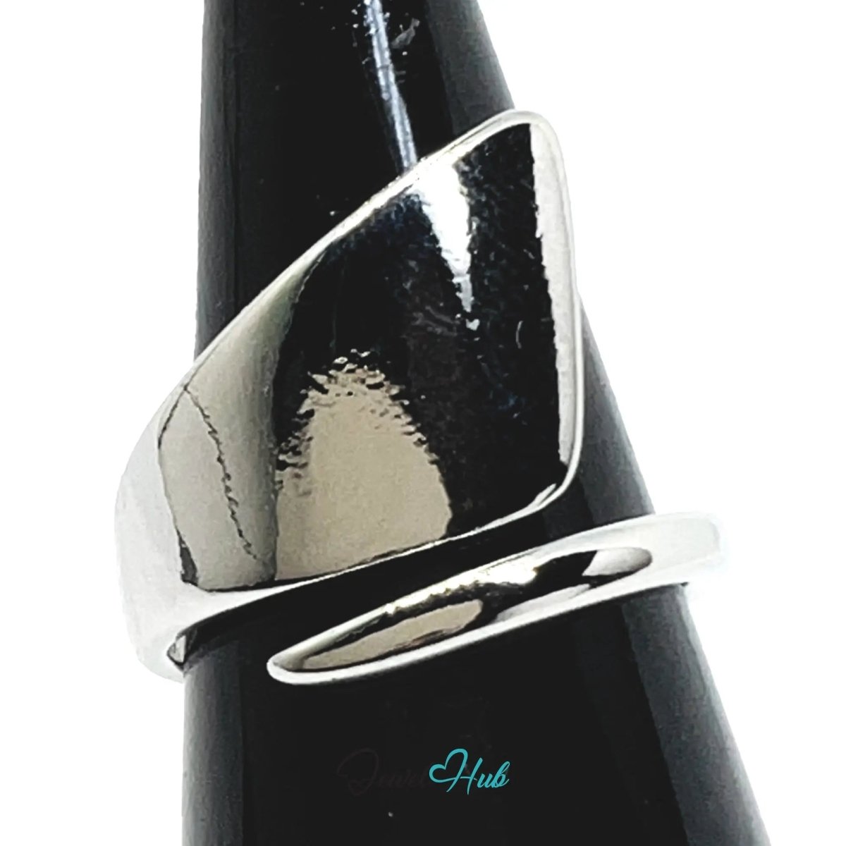 925 Silver Ring (Hallmarked) Sculptural Wrap · UK N - O - P · US 7–8 · 4.56g - JewelHub.co.uk