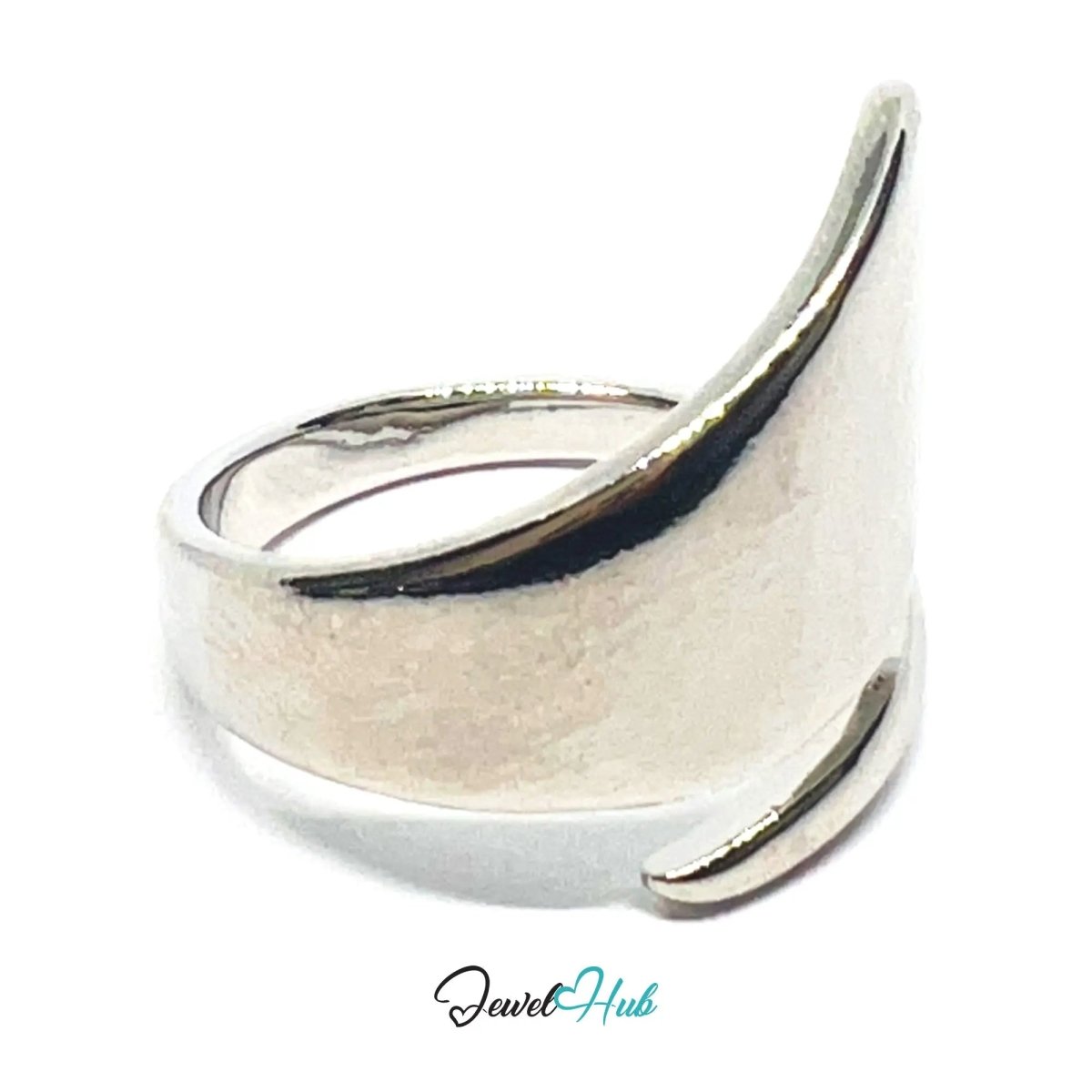 925 Silver Ring (Hallmarked) Sculptural Wrap · UK N - O - P · US 7–8 · 4.56g - JewelHub.co.uk