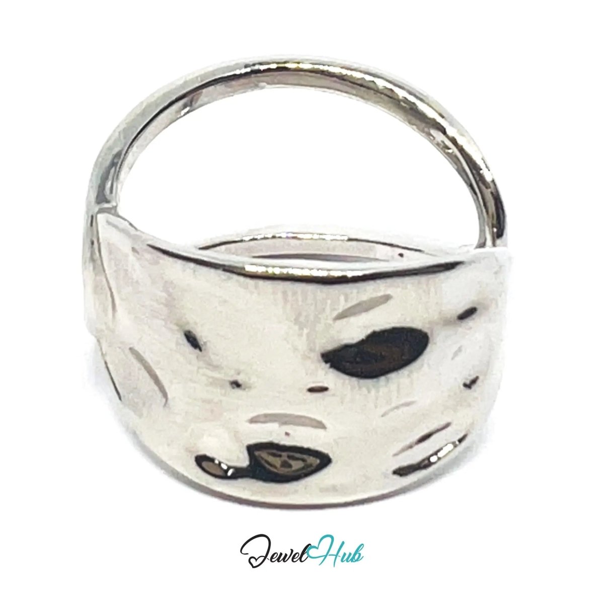 925 Silver Ring (Hallmarked) Twisted Loop · UK N - O - P · US 7–8 · 3.50g - JewelHub.co.uk