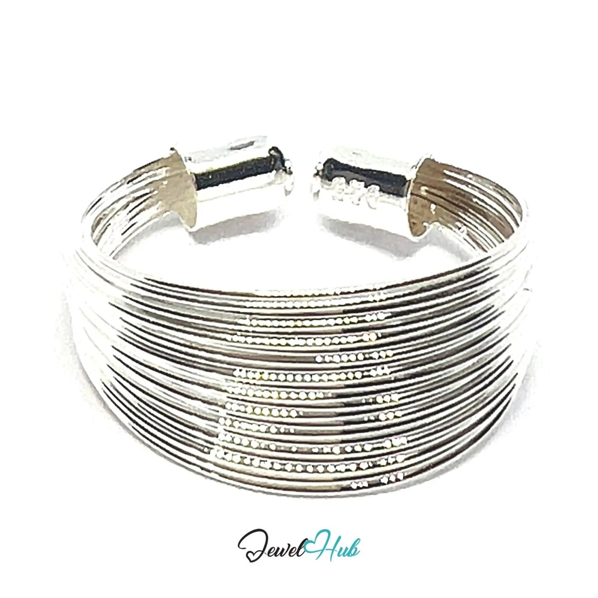 925 Silver Ring (Hallmarked) Wire Coil · UK M - N - O · US 6.5–8 · 2.0g - JewelHub.co.uk